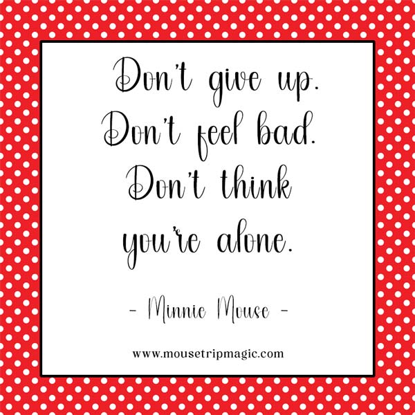 Inspirational Minnie Mouse Quote