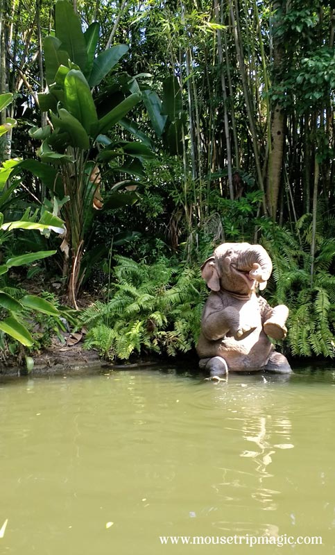 Jungle Cruise Elephant - a water ride at Disney World