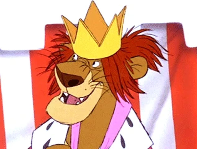 Disney Cats: King Leonidas from Bedknobs and Broomsticks.