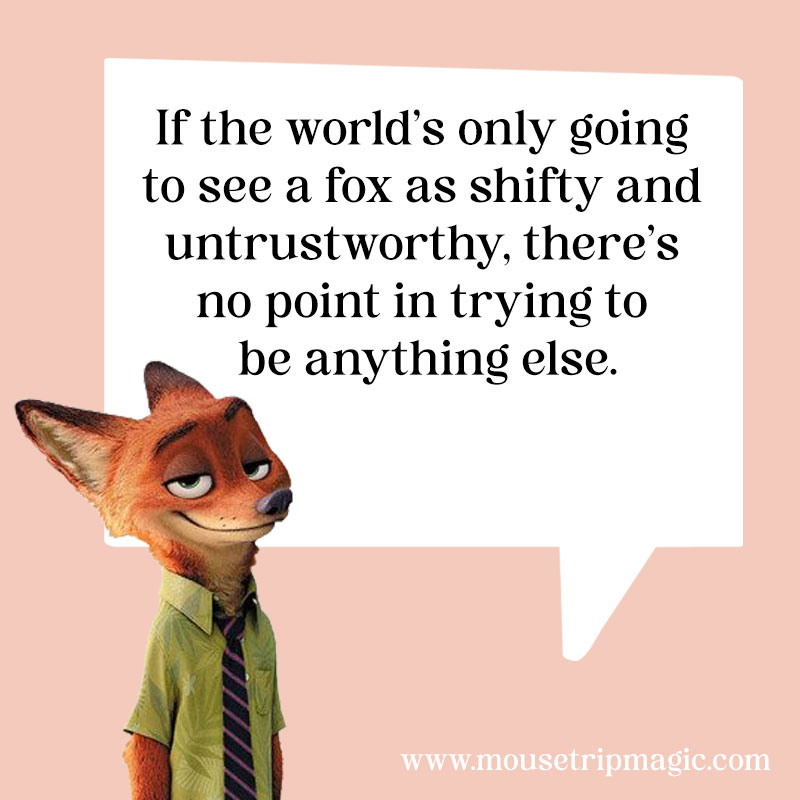 Nick Wilde quote from Zooptopia