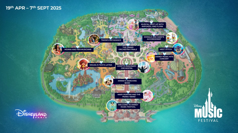 Map of the Music Festival