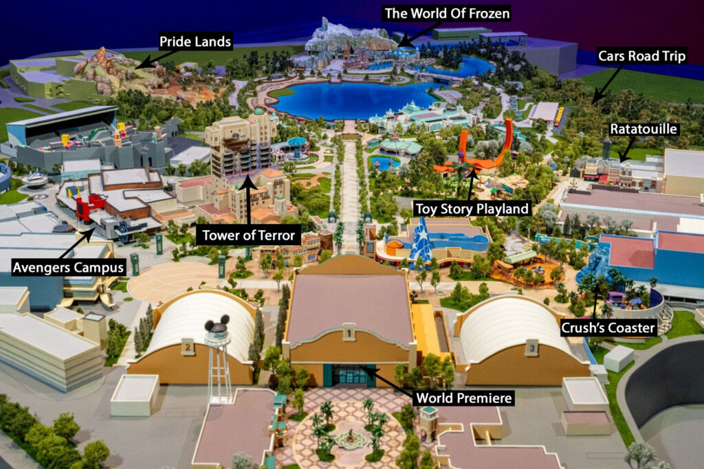 A photo showing the layout of the new areas.